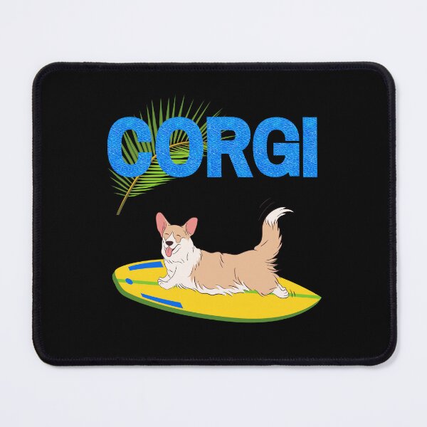 Item preview, Welsh Corgi Pembroke Dog on Surf with Summer Vibes designed and sold by SeasonalDogs.