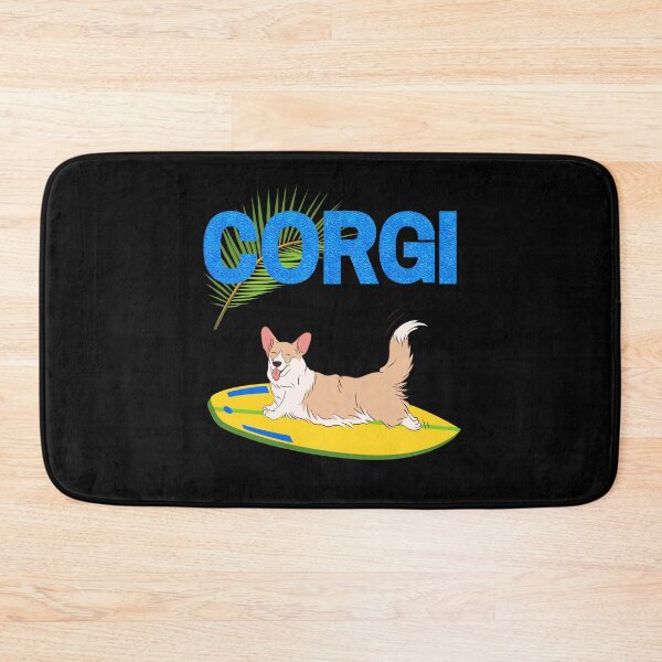 Item preview, Welsh Corgi Pembroke Dog on Surf with Summer Vibes designed and sold by SeasonalDogs.