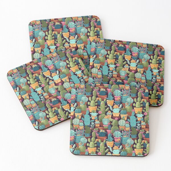 Item preview, Cute cactus patterns designed and sold by jamjamvaughan.