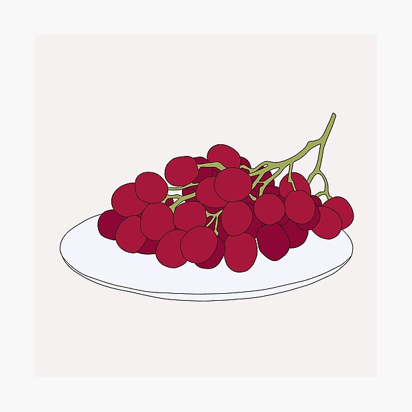 Item preview, Red Grapes Fruit designed and sold by Eathusiast.