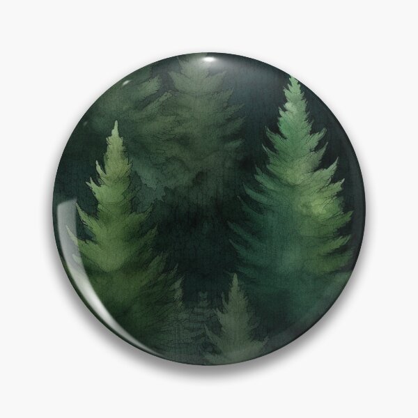 Item preview, Watercolor Pine Forest Pattern 1/2 designed and sold by TheThreePixels.