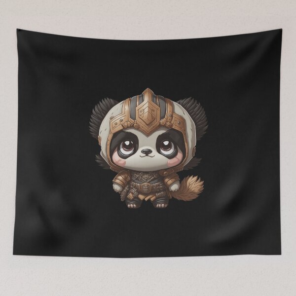 Item preview, Cute Pandalorian Panda Digital Chibi  Art designed and sold by ChibiArtline.
