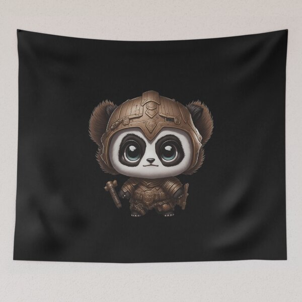Item preview, Cute Pandalorian Panda Digital Chibi  Art designed and sold by ChibiArtline.