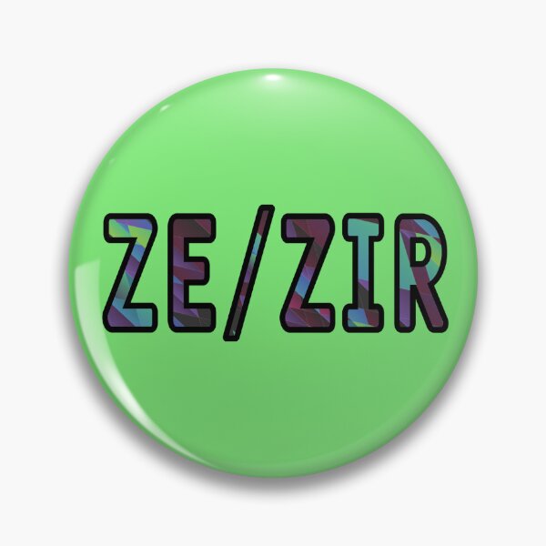 Item preview, ZE/ZIR pronouns  designed and sold by Sagansuniverse.