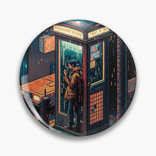 Item preview, Phonebooth On A Rainy Night designed and sold by taoistviking.