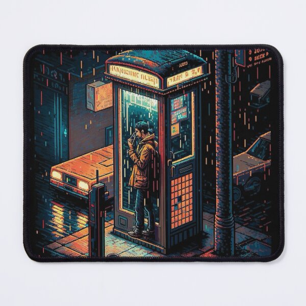 Item preview, Phonebooth On A Rainy Night designed and sold by taoistviking.