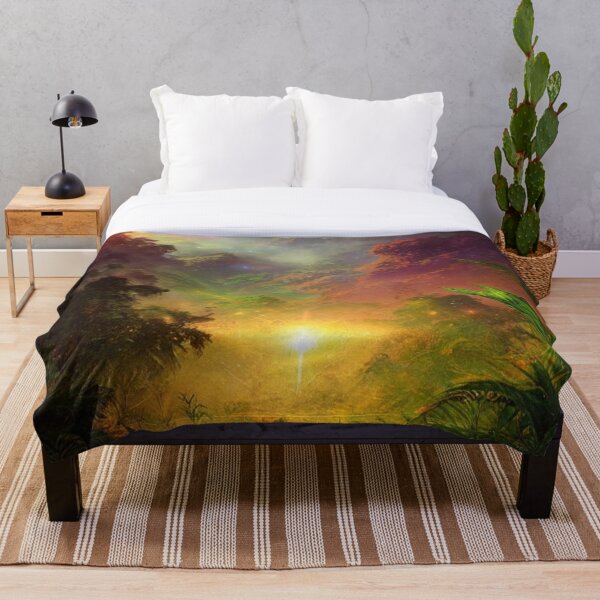 Item preview, ethereal scenery space forest with fantasy trees and starry lights designed and sold by ZoeZarb.