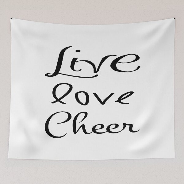 Aperçu de l'œuvre Live Love Cheer créée et vendue par raineOn.