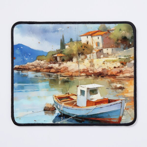 Item preview, Mediterranean Serenity Azure Escape designed and sold by Paintings By Simon .