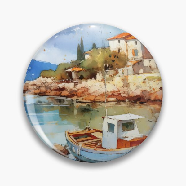 Item preview, Mediterranean Serenity Azure Escape designed and sold by Paintings By Simon .