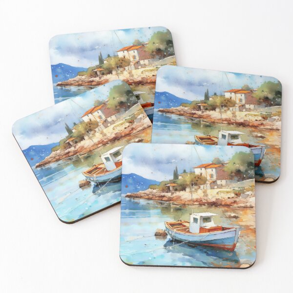 Item preview, Mediterranean Serenity Azure Escape designed and sold by Paintings By Simon .
