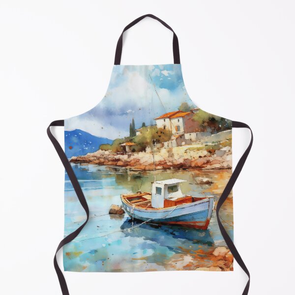 Item preview, Mediterranean Serenity Azure Escape designed and sold by Paintings By Simon .