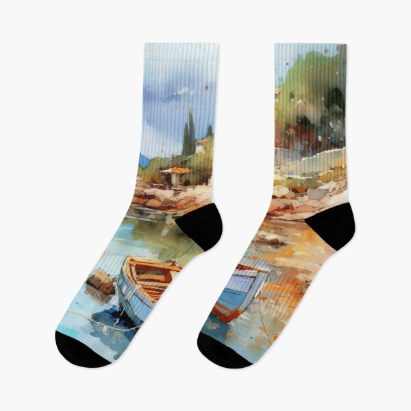 Item preview, Mediterranean Serenity Azure Escape designed and sold by Paintings By Simon .