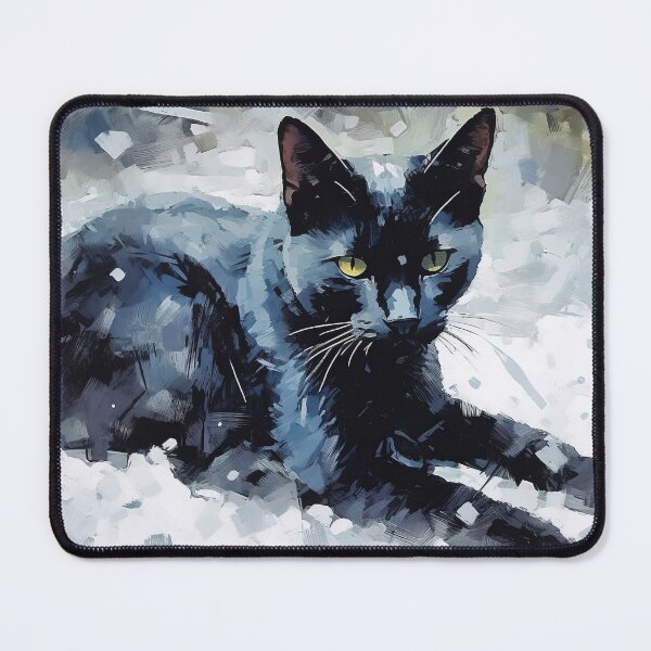 Item preview, Elegant Feline Noir Portrait designed and sold by Paintings By Simon .