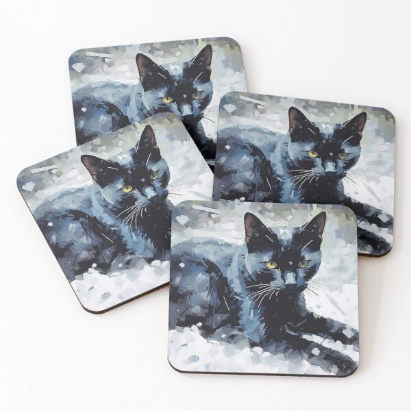 Item preview, Elegant Feline Noir Portrait designed and sold by Paintings By Simon .