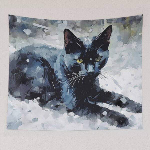 Item preview, Elegant Feline Noir Portrait designed and sold by Paintings By Simon .