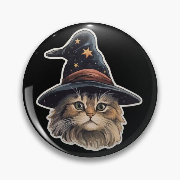 Item preview, Cool Cat Miaw Wizard | Watercolor Cat Miaw designed and sold by FantasySoul.
