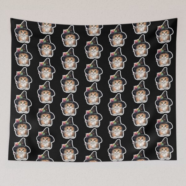 Item preview, Happy Cat Miaw Wizard | Watercolor Cat Miaw designed and sold by FantasySoul.