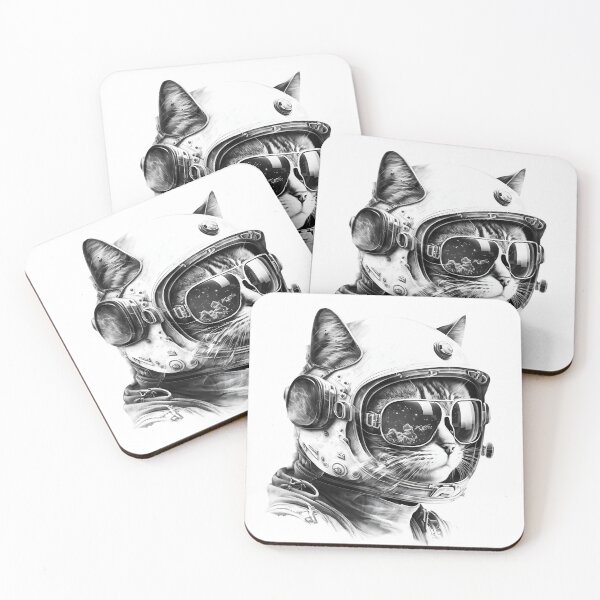 Item preview, Cool dude Space Cat designed and sold by Nosy is Everything.