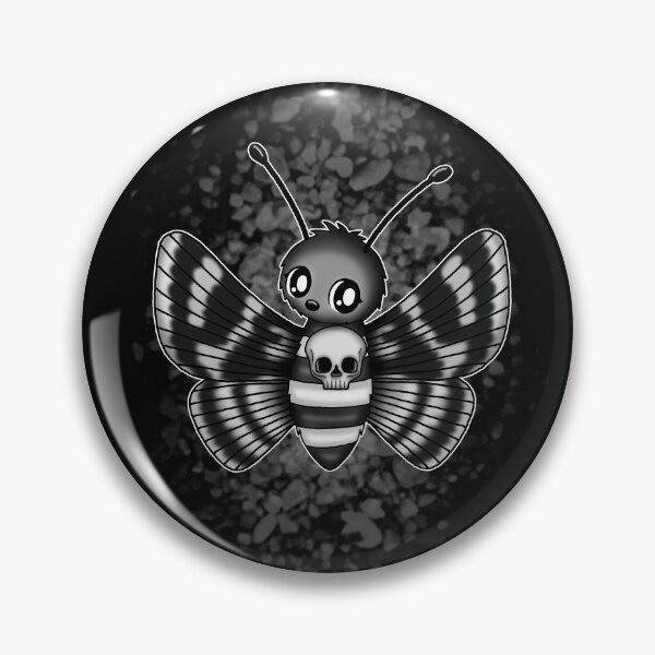 Item preview, cute gothic death moth designed and sold by Pezi-Creation.