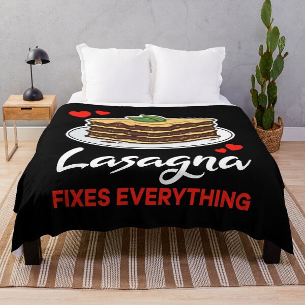 Item preview, Lasagna fixes everything saying designed and sold by jonmlam.