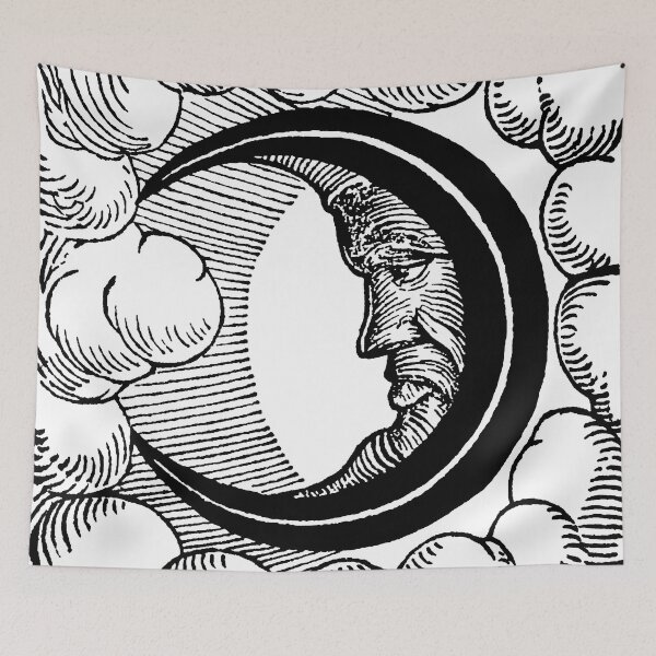 Item preview, Moon Woodcut 01 designed and sold by Hedrin.