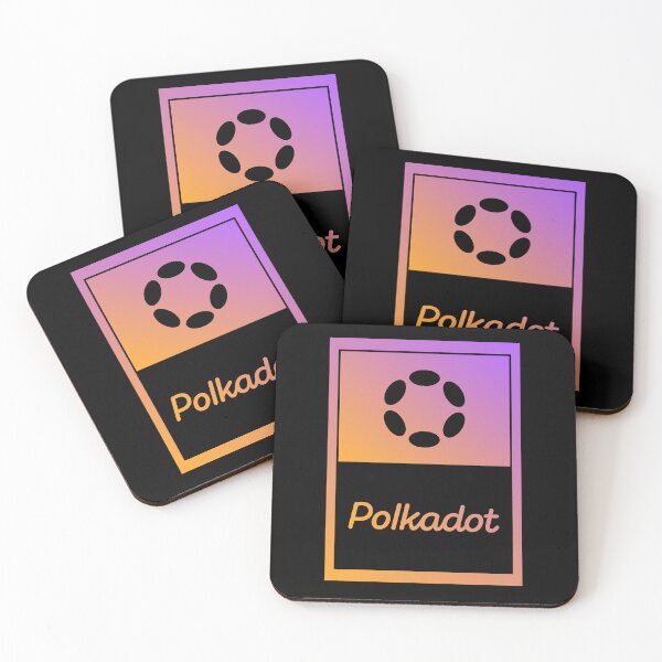 Item preview, Polkadot DOT Crypto Altcoin - Orange Pink Gradient Logo designed and sold by CryptoMoods.