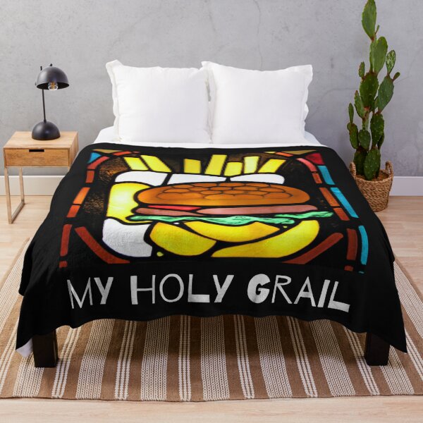 Item preview, My Holy Grail A stained glass window depicting a hamburger and fries designed and sold by FreeMind-Design.
