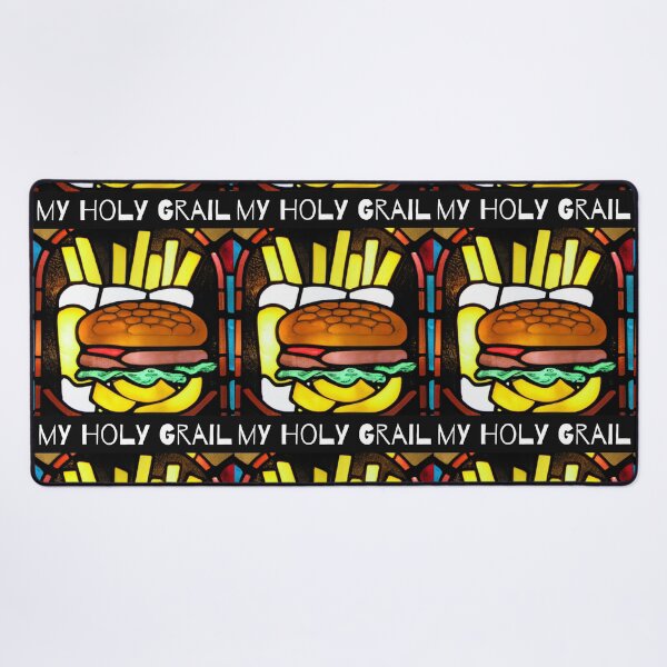 Item preview, My Holy Grail A stained glass window depicting a hamburger and fries designed and sold by FreeMind-Design.