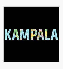 Kampala World Map - Cool Uganda Traveler Gift Photographic Print