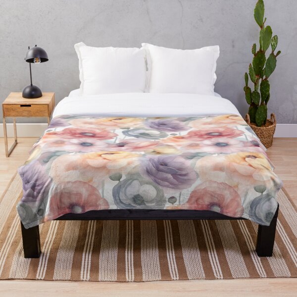 Item preview, Romantic Watercolor Floral Pattern designed and sold by DigitalArtMary.