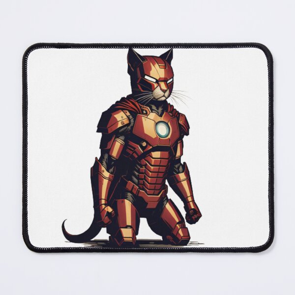Item preview, Vintage-Style Iron Cat for Superhero Fans and Playful Wall Decor designed and sold by Nostalgic-co.
