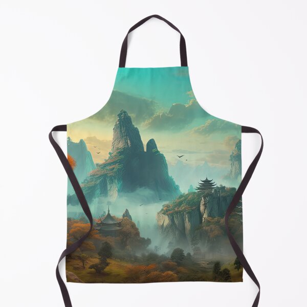 Item preview, Colourful Chinese Mountain Landscape designed and sold by NoWayy.
