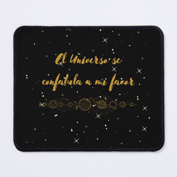 Item preview, The Universe works in my favor positive quote white and gold designed and sold by Selenysm.