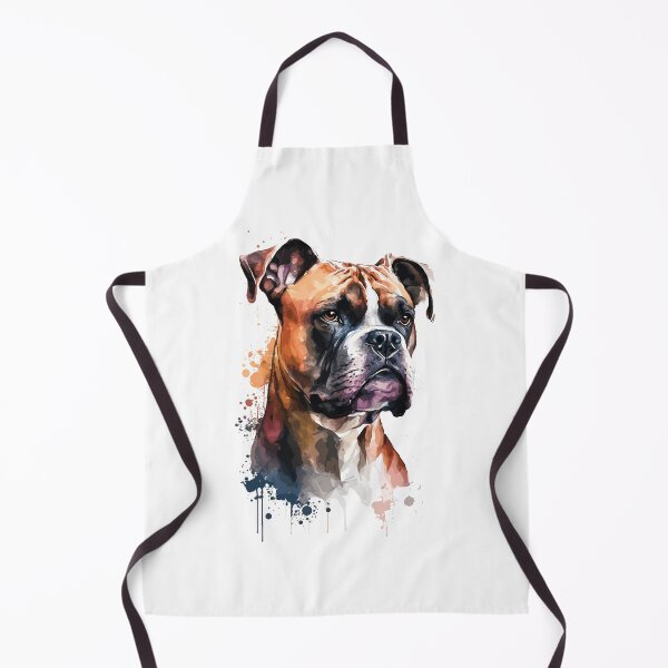 Item preview, Boxer Dog watercolor portrait designed and sold by Gerald Waters.