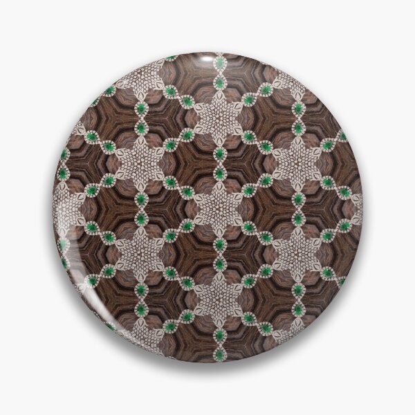 Item preview, diamante flowers emerald leaves on agate  designed and sold by ritusdesigns.