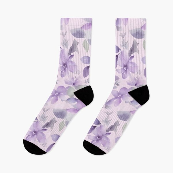 Item preview, Blissful Light Lavender Lilac Flowers Watercolor Floral Patterns designed and sold by Wonder Of Light.
