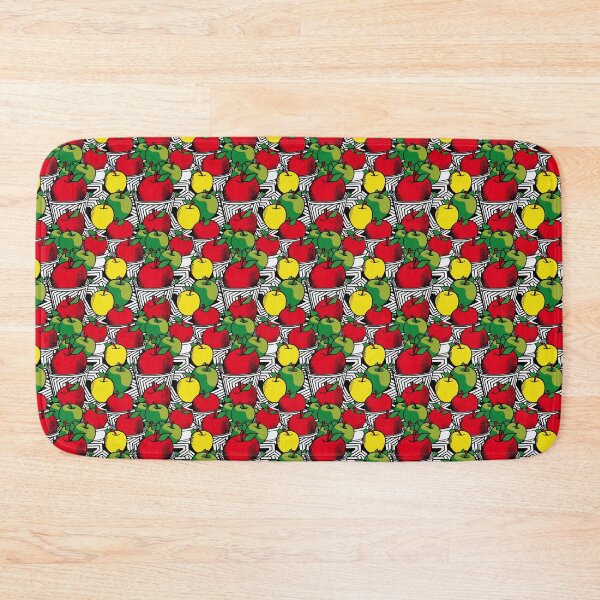 Item preview, Pop art red, yellow, and green apples for Rosh Hashanah designed and sold by JewWhoHasItAll.