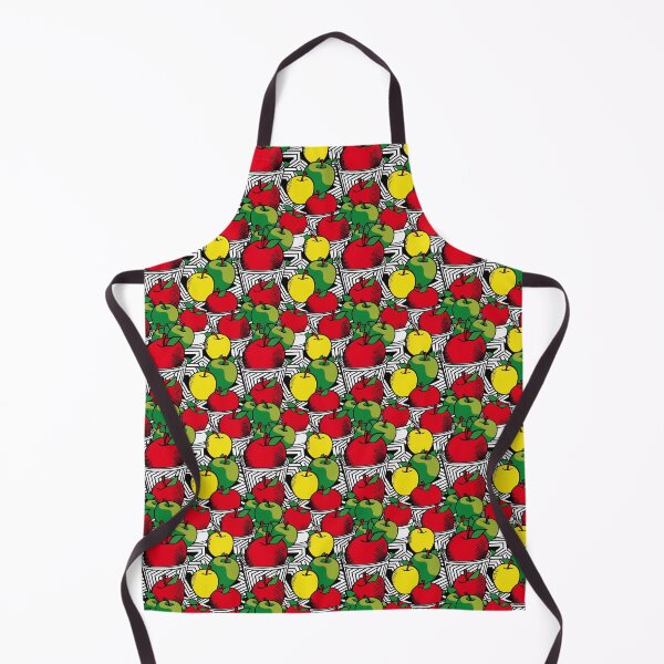Item preview, Pop art red, yellow, and green apples for Rosh Hashanah designed and sold by JewWhoHasItAll.