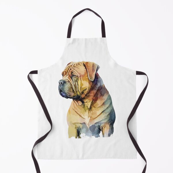 Item preview, Chinese Shar-Pei Dog watercolor portrait designed and sold by Gerald Waters.