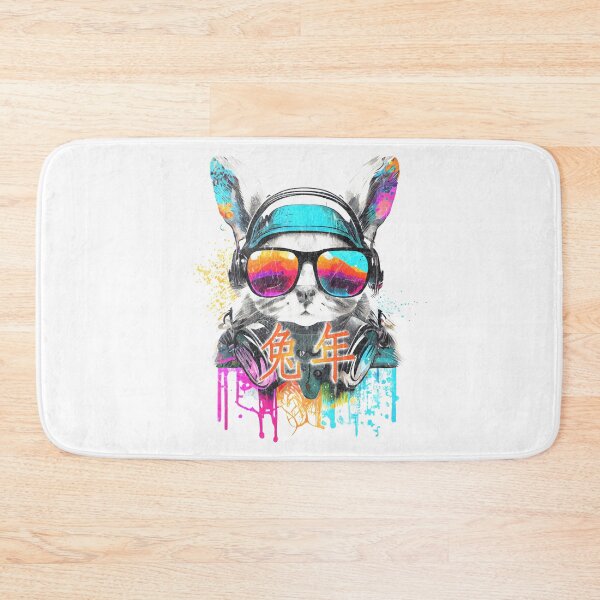 Item preview, Celebrate Chinese New Year with a Colorful DJ Rabbit Portrait designed and sold by MLArtifex.