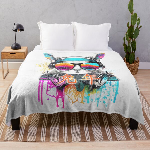 Item preview, Celebrate Chinese New Year with a Colorful DJ Rabbit Portrait designed and sold by MLArtifex.