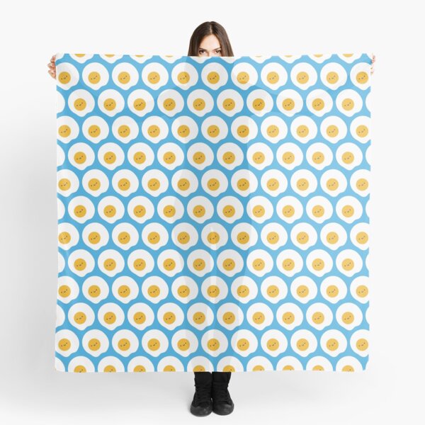 Kawaii Fried Eggs Scarf