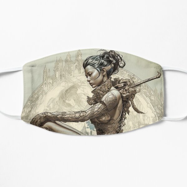 the gate keeper drawing Flat Mask