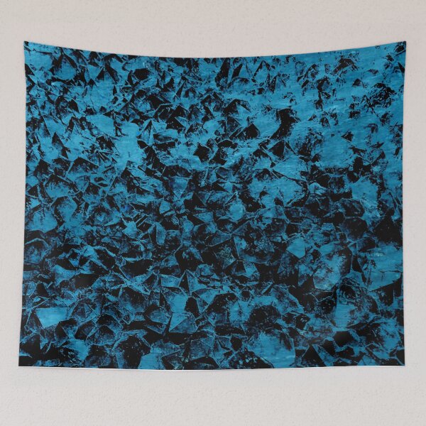 Item preview, Buddha Vibes Abstract black and blue designed and sold by Buda--Vibes.
