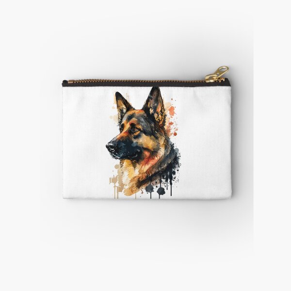 Item preview, German Shepherd Dog watercolor portrait designed and sold by Gerald Waters.