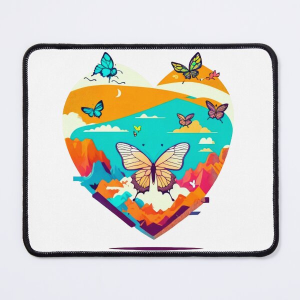 Item preview, Summer butterfly heart designed and sold by Minpadesign.