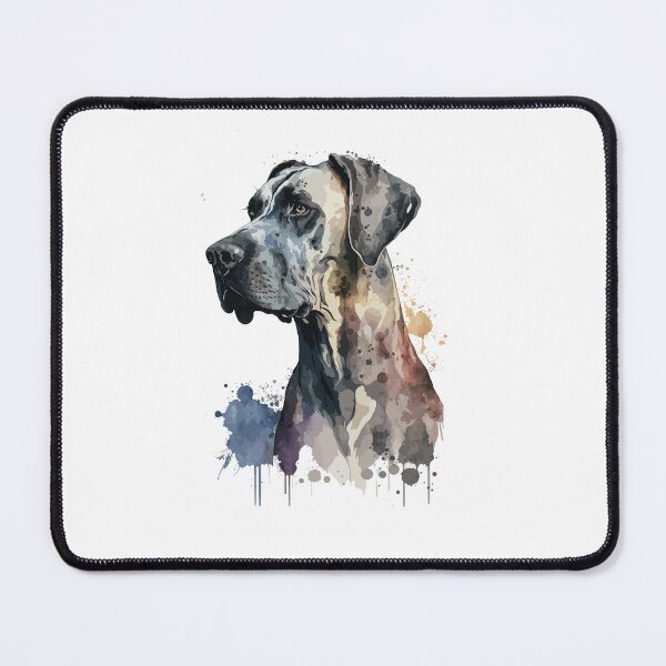 Item preview, Great Dane Dog watercolor portrait designed and sold by Gerald Waters.