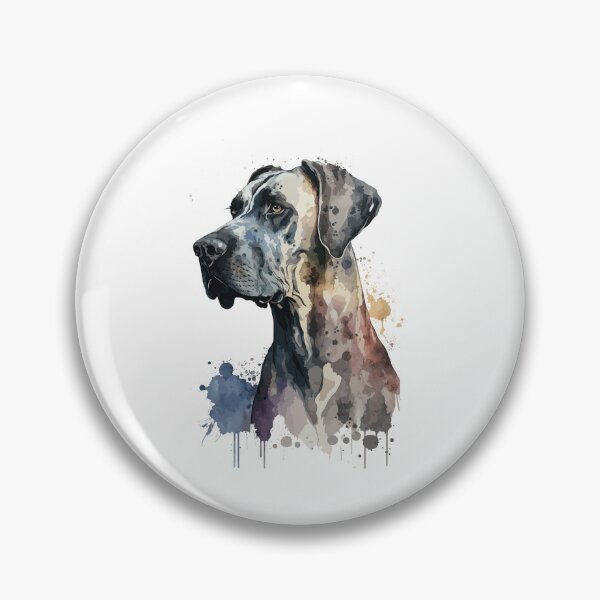 Item preview, Great Dane Dog watercolor portrait designed and sold by Gerald Waters.