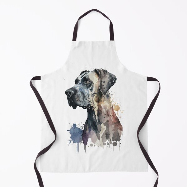 Item preview, Great Dane Dog watercolor portrait designed and sold by Gerald Waters.